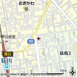 株式会社米本園　荻川店周辺の地図