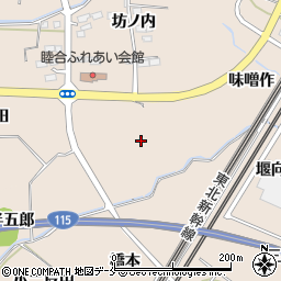 福島県伊達郡桑折町成田樋ノ口周辺の地図