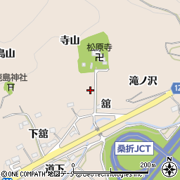 福島県伊達郡桑折町松原寺山周辺の地図