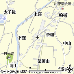福島県福島市飯坂町湯野薬師山22周辺の地図