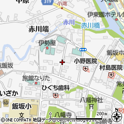福島県福島市飯坂町西堀切周辺の地図