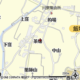 福島県福島市飯坂町湯野茶畑周辺の地図