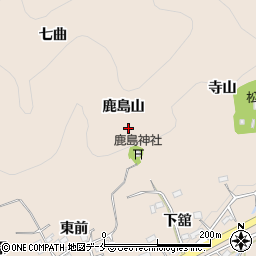 福島県桑折町（伊達郡）松原（鹿島山）周辺の地図