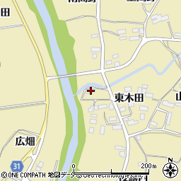 福島県伊達市梁川町大関東木田35周辺の地図