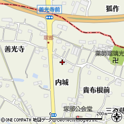 福島県相馬市塚部内城134周辺の地図