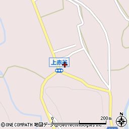 赤谷郵便局周辺の地図