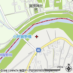 小阿賀橋周辺の地図