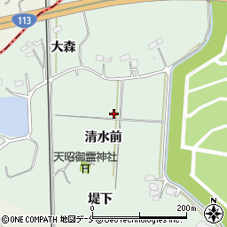 福島県相馬市長老内清水前周辺の地図