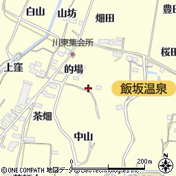 福島県福島市飯坂町湯野的場周辺の地図