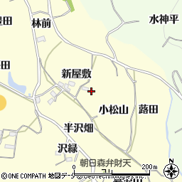 福島県福島市飯坂町湯野新屋敷周辺の地図