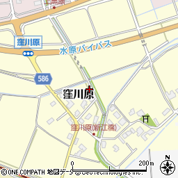 新潟県阿賀野市窪川原周辺の地図