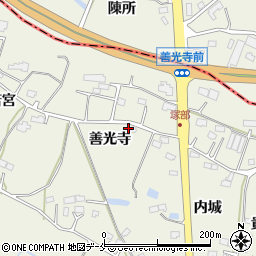 福島県相馬市塚部善光寺周辺の地図