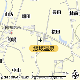 福島県福島市飯坂町湯野南桜田6周辺の地図