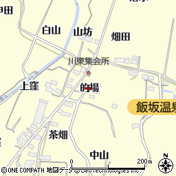 福島県福島市飯坂町湯野的場8周辺の地図