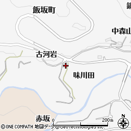 福島県福島市飯坂町味川田1-1周辺の地図