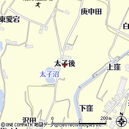 福島県福島市飯坂町湯野太子後周辺の地図
