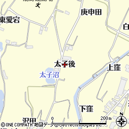 福島県福島市飯坂町湯野（太子後）周辺の地図