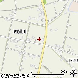 福島県伊達市保原町西猫川18-1周辺の地図