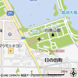 阿賀野市コミュニティセンター　瓢湖憩の家周辺の地図