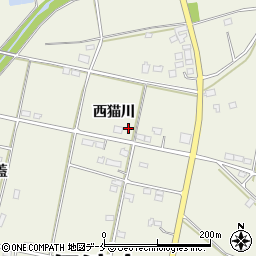 福島県伊達市保原町西猫川59周辺の地図