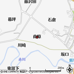 福島県福島市飯坂町（南原）周辺の地図