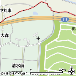 福島県相馬市長老内周辺の地図