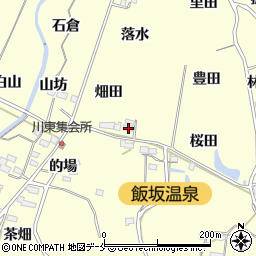 福島県福島市飯坂町湯野西桜田周辺の地図
