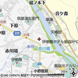 福島県福島市飯坂町小滝周辺の地図