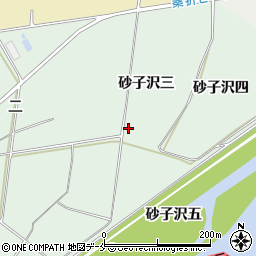 福島県伊達郡桑折町砂子沢三周辺の地図