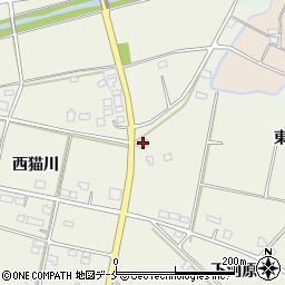 福島県伊達市保原町東猫川25周辺の地図