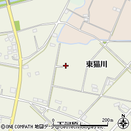 福島県伊達市保原町東猫川59周辺の地図