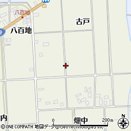 福島県伊達市保原町二井田古戸周辺の地図