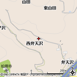 福島県伊達郡桑折町松原山田周辺の地図