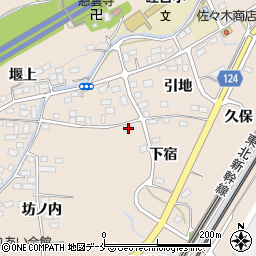 福島県伊達郡桑折町成田下宿45周辺の地図