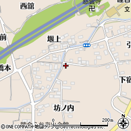 福島県伊達郡桑折町成田堰下28周辺の地図