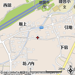 福島県伊達郡桑折町成田堰下23周辺の地図