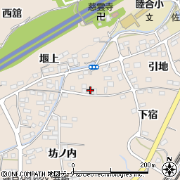 福島県伊達郡桑折町成田堰下18周辺の地図