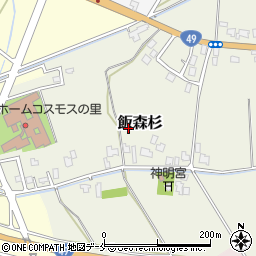 新潟県阿賀野市飯森杉周辺の地図