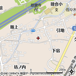 福島県伊達郡桑折町成田堰下8周辺の地図