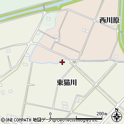 福島県伊達市保原町東猫川64周辺の地図