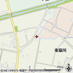 福島県伊達市保原町東猫川45周辺の地図