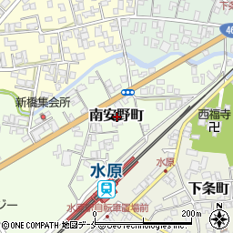 新潟県阿賀野市南安野町周辺の地図