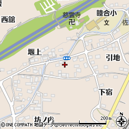 福島県伊達郡桑折町成田堰下19周辺の地図