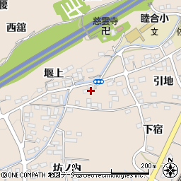 福島県伊達郡桑折町成田堰下21周辺の地図