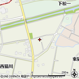 福島県伊達市保原町東猫川39周辺の地図