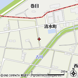 福島県伊達市保原町清水町周辺の地図