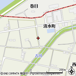 福島県伊達市保原町（清水町）周辺の地図
