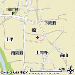 福島県伊達市梁川町大関原周辺の地図