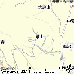福島県福島市飯坂町湯野（殿上）周辺の地図