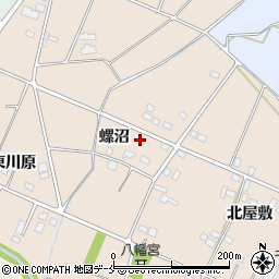 福島県伊達市保原町大立目（螺沼）周辺の地図